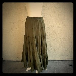 Olive Green Gypsy Skirt or Dress